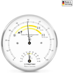 TROTEC BZ15M Thermohygrometer Hygrometer Thermometer Measuring Range 0°C to 40°C / 0% to 100% Measurement of Relative Humidity and Air Temperature Easy to Read and Interpretation