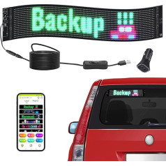 VEVOR Programmable LED Sign, P6 Full Color LED Scrolling Panel, DIY Scoreboard, Bluetooth App Control, Text, Pattern, GIFs Message Shop Sign 68 x 12 cm