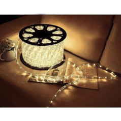 Jopassy LED Light Tube Outdoor, 10 m 240 LEDs Light Tube, Waterproof LED Hose, Warm White with Timer and 8 Modes Light Tube, for Outdoor Indoor Party Wedding Christmas Decoration Light