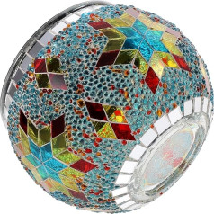 OSALADI 2 x Mosaic Light Aisle Lighting Mosaic Ball Table Lamp Decoration for Wedding Parties Solar Powered Mosaic Light Decorative Driveway Landscape Light Crystal Glass Floor Lamp
