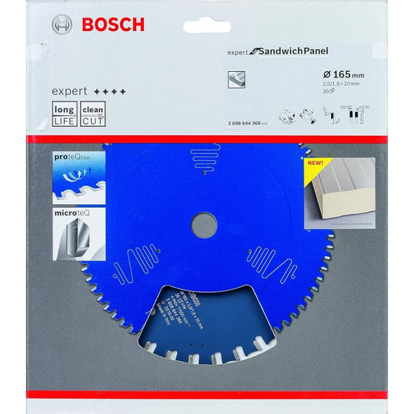 Bosch 0 W 0 V 2608644366 EX SH H 165x20 mm Circular Saw Blade with 30 Teeth