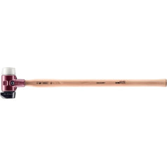 Simplex 3027.261 Sledgehammer, Rubber Composition, with Base/Superplastic; with Malleable Cast Iron Housing and Hickory Handle, Diameter 60 mm