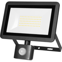 FARO S LED prožektors ar PIR 50W, 4000lm, IP44, 4000K, alumīnija + stikls