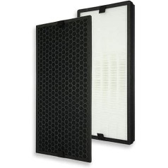 PUREBURG Replacement HEPA Filter Kit Compatible with Rowenta Intense Pure Air Purifiers PU40XX Series PU4010 PU4015 PU4020 PU4025 Part Number XD6074U0 XD6075 XD6070 XD6060 XD6065
