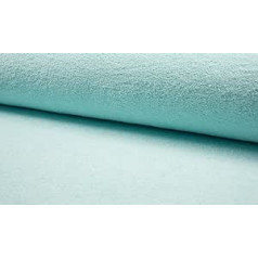 Beidseitig Baumwolle Frottee Stoff Mint - Mintgrün, 1Mtr - 150cm x 100cm