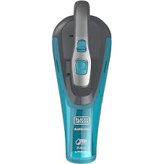 Black+Decker WDA320J-QW Akku Nass-Trocken-Sauger Dustbuster (10.8 V, 2.0Ah 2-in-1, beutellos, saugt Flüssigkeiten und Schmutzpartikel, abnehmbarer Schmutzfangbehälter, inkl. Wandhalterung)