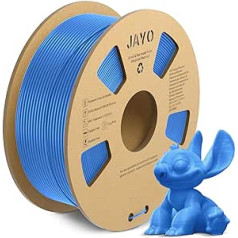 JAYO PLA+ Filament 1.75 mm, Tough PLA Plus 3D Printer Filament, Dimensional Accuracy +/- 0.02 mm, Neatly Wound Filament, 1.1 kg Spool (2.42 lbs), PLA+ Grey Blue