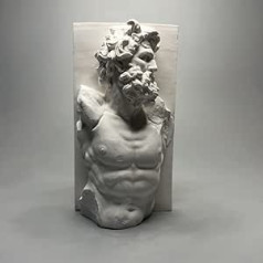 EASCHEER Greek Bust Statue Sculpture 4.7 Inch Greek Art Home Decor Laocoon Resin Sculptures and Statues, Greek Mythology Figure Decor