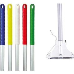 Tecman Kentucky Aluminium Mop Handle with Clip Yellow 1