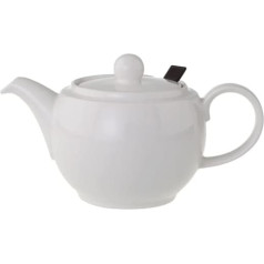 Villeroy and Boch For Me Teapot with Lid and Filter, Elegant White Jug Made of Premium Porcelain, Dishwasher Safe, 450 ml
