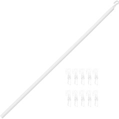 Zerodeko 1 Set Blind Pull Rod with Hooks Plastic Blind Opener Twist Rod Blind Tilt Rod Replacement Home Accessories for Window Curtain Blind