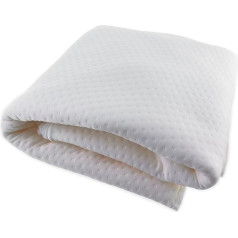 COOLMAX Zipped Memory Foam Mattress Topper Size - Double 1.3m x 1.8m Depth 10cm Cover Only
