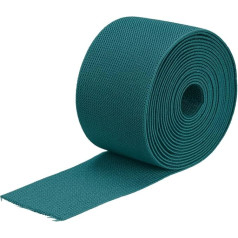 sourcing map Double Sided 2.8 Inch Flat 4 Meters Knit Elastic Spool Heavy Stretch Band Light Green for Sewing Waistband