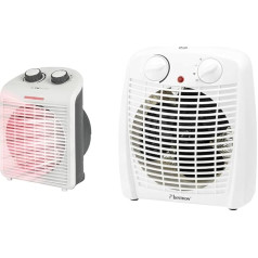 Clatronic® Mobile & Compact Fan Heater, Fan Heater 2000 W & 1000 W & Bestron Fan Heater with 2 Power Levels