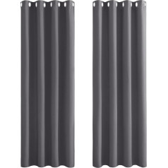 Pony dance Pack of 2 blackout curtains for living room, curtains with eyelets, blackout eyelet curtain, opaque window curtains, decorative curtains