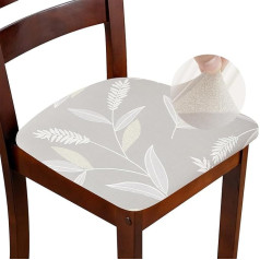 ZHILING Stretch Jacquard Chair Seat Covers Set of 4 Dining Chair Seat Covers Removable Washable Dining Chair Seat Cushion Slipcovers