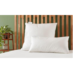 Badenia Trendline Eco 3-chamber pillow with feathers and down, 80 x 80 cm, white, Oeko-Tex certified, produced according to German quality standard