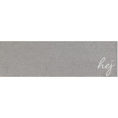 MOCAVI Hej Scandi Mat Floor Mat 30 x 100 cm Washable Warm Grey Shoe Rug Long Narrow Shoes Take Off Decorative Entrance Area Indoor Outdoor Mat Front Door Boot Mat