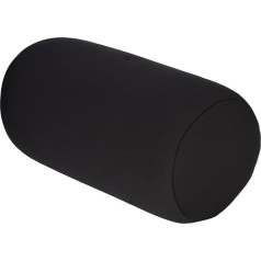 lyrlody Cushion Back Cushion, Micro Bead Cushion, Soft Microbead Cushion for Spine and Neck Support, Soft Filler, 30 × 14 cm (Black)