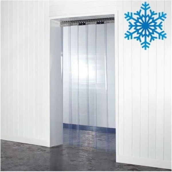 Super Polar Curtain Set, PVC, Ideal as Insulation/for Cooling Systems, 1 m x 2.25 m, Colourless