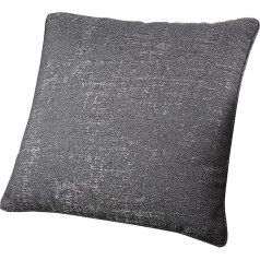 Curtina Polyester Graphite Cushion (Filled): 43 x 43 cm