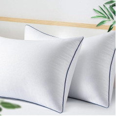 BedStory Pillows, 2 Pack, Hotel Quality and Hypoallergenic, Soft Pillows for Neck and Shoulder Pain, Bed Pillows, Supportive Design for Back/Stomach/Side Sleepers, Standard Size 42 x 70 cm