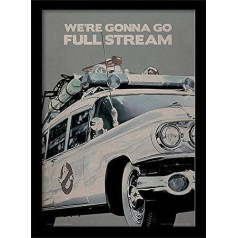 Pyramid International Ghostbusters (EctoMobile) 30x40 cm gerahmter Druck, 250GSM PAPERWRAP MDF, Mehrfarbig, 44 x 33 x 4 cm
