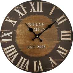 Rebecca Mobili Wall Clock (Brown Black)