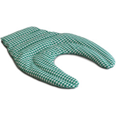 Neck Pillow with Back Section, Green / White Neck Pillow, Back Heat Cushion