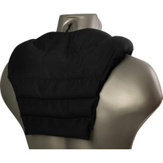 Neck Pillow with Back – Black – St. John's Core Pillow – Neck Pillow – Back Heat Cushion
