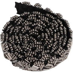 WGFOIP 1 Yard Perlenband, DIY Handgefertigtes Nähen, Dekorationszubehör, 1 Cm Weiße Schräge Perle, Schöne Verzierung, Hochzeitskleider, Halsketten, (1,5 cm große quadratische