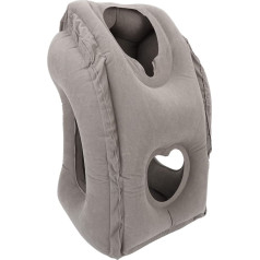 Sonew Travel Pillow Support Headrest, Inflatable Travel Pillow for Airplane, Relieves Fatigue, Breathable Inflatable Sleeping Pillow for Airplane, Car, Bus and Office
