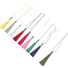 SEWOART 20St Jade Perle Quaste Quaste Kleidung Quaste Abschluss Quasten Zubehör fürs Auto schmuckherstellung schmuck machen Schlüsselanhänger Handy-Zubehör hängende Quaste Polyester-Quaste