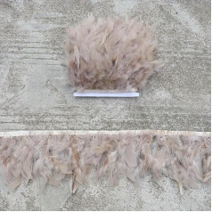 10–15 cm Truthahnbesatz, Fransenfedern, Band, Basteln, Kleidung, Kleid, Nähen, Federn, Dekorationen, 1 Meter, 19–1 m