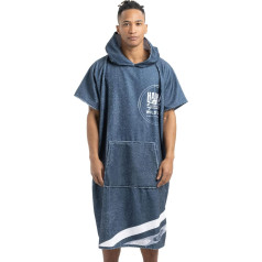 HOMELEVEL Unisex Bath Poncho - Surf Poncho Made of Cotton/Polyester - Towel for Adults - Bathrobe for Men and Women - Bath Towel with Hood