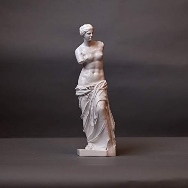 Aphrodite Venus by Milo Sculpture Made of High-Quality Zellan, Handmade, Made in Germany, Statue in White, 30 cm