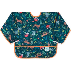 Bumkins Bib Sleeved Washable Stain and Odour Resistant 6-24 Months Jungle