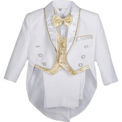 Lito Angels Boys 5 Piece Formal Tuxedo Suit Occasion Clothing Page Boy Suit Christening Suit