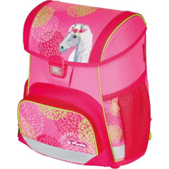 Herlitz® School Backpack with Loop, 16L Capacity, Unisex, Sports, Students, Leisure, Spacious, Durable, Flowering Horse, Multicolor, Rozmiar Uniwersalny, Casual, Multicolor,, multicoloured