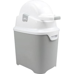 Bebeconfort Odour Proof Nappy Pail Nappy Bin Odour Proof Lid Holds up to 30 Nappies One Hand Operated Convenient Size Easy Clean Grey