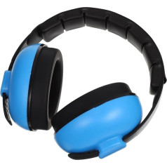 ULDIGI Pack of 4 Ear Protection, Noise Cancelling Headphones, Ear Protection, Earphones, Earphones for Babies, Sleep, Earmuffs, Over Ear, High Density Sponge, blue
