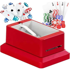 WYWL Improve the gaming experience with the fully automatic UNO, Blackjack, Texas Hold'em card dealer - Rechargeable 4 decks splitting machine for up to 8 players