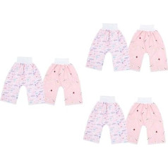 ibasenice Pack of 6 Nappy Training Pants, Cotton Briefs, Newborn Nappies for Babies, Training Underwear for Toddlers, Potty Training Pants, Baby Nappies, Assorted colours