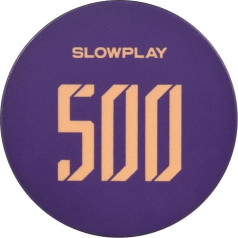 SLOWPLAY Godel Ceramic Poker Chips in Bulk, Casino Grade Ceramic Poker Chip for Texas Hold'em, Professional Chips, Pack of 50