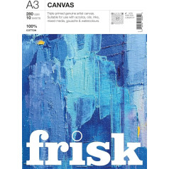 Frisk Canvas Pad 280gsm 10 Sheets A3