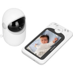 Bewinner 4.3 Inch Video Baby Monitor, Wireless Baby Camera with 4.3 Inches, Night Vision, 2 Way, 8 Lullabies, Smart Mode, 260 m Long Transmission for Home (EU Plug 100-240