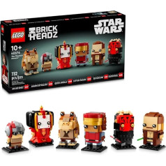 LEGO 40676 Brickheadz Star Wars The Phantom Menace 10+ 732 Pieces with Buildable Figures of Various Characters