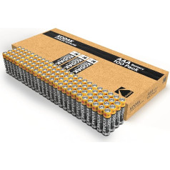 Kodak | AAA Batteries | Triple A Batteries | Disposable Batteries | Alkaline Battery 1.5V | Pack of 100