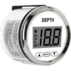Echo Soldering for Boats, Echolot Waterproof Dash Shounder with White Backlight for Boats, Waterproof Dash Shounder with White Backlight for