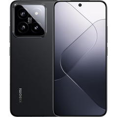 Xiaomi 14 Smartphone, 12 + 512 GB Mobile Phone without Contract, 120 Hz 6.36 Inch AMOLED Display, Snapdragon 8 Gen3, 4610 mAh, 90 W HyperCharge, IP68 Dust and Waterproof, Leica Camera (Black)